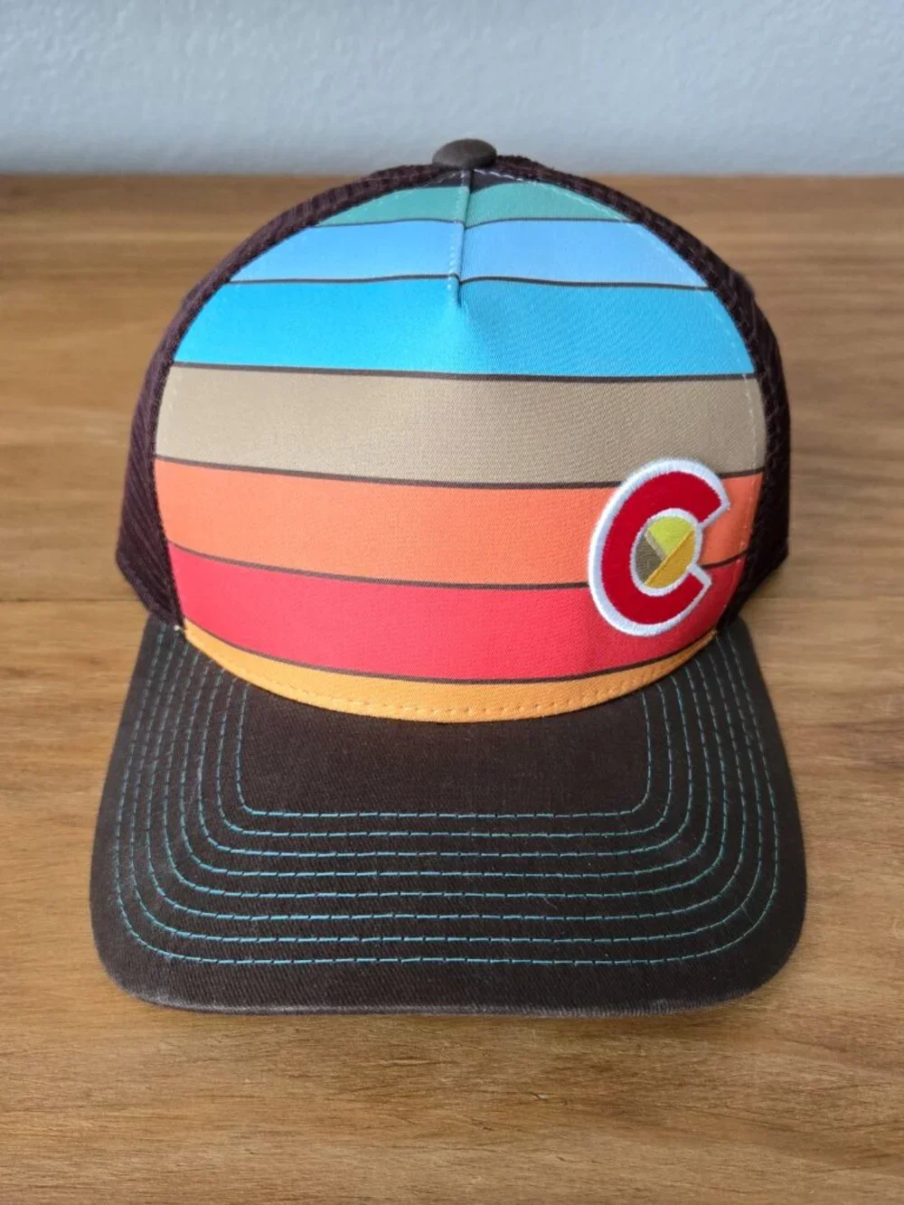 NEW YoColorado Wanderlust Fader Trucker Adjustable Cap Hat Regular Fit Adult